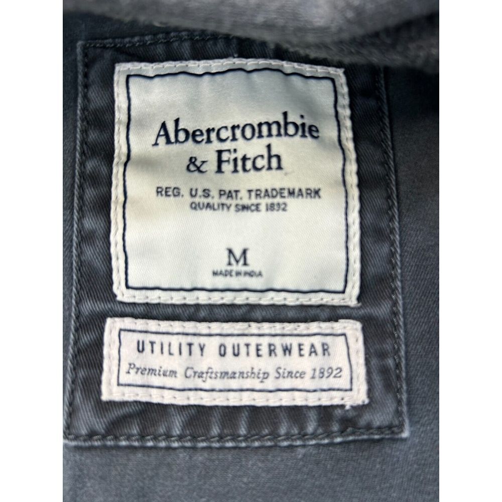 A&F Abercrombie & Fitch‎ Military Utility Hoodie Jacket Women M Gray - Picture 7 of 9